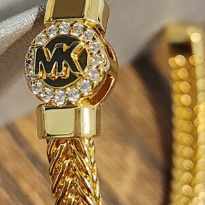 Michael Kors Gold Earrings with Crystal Accents